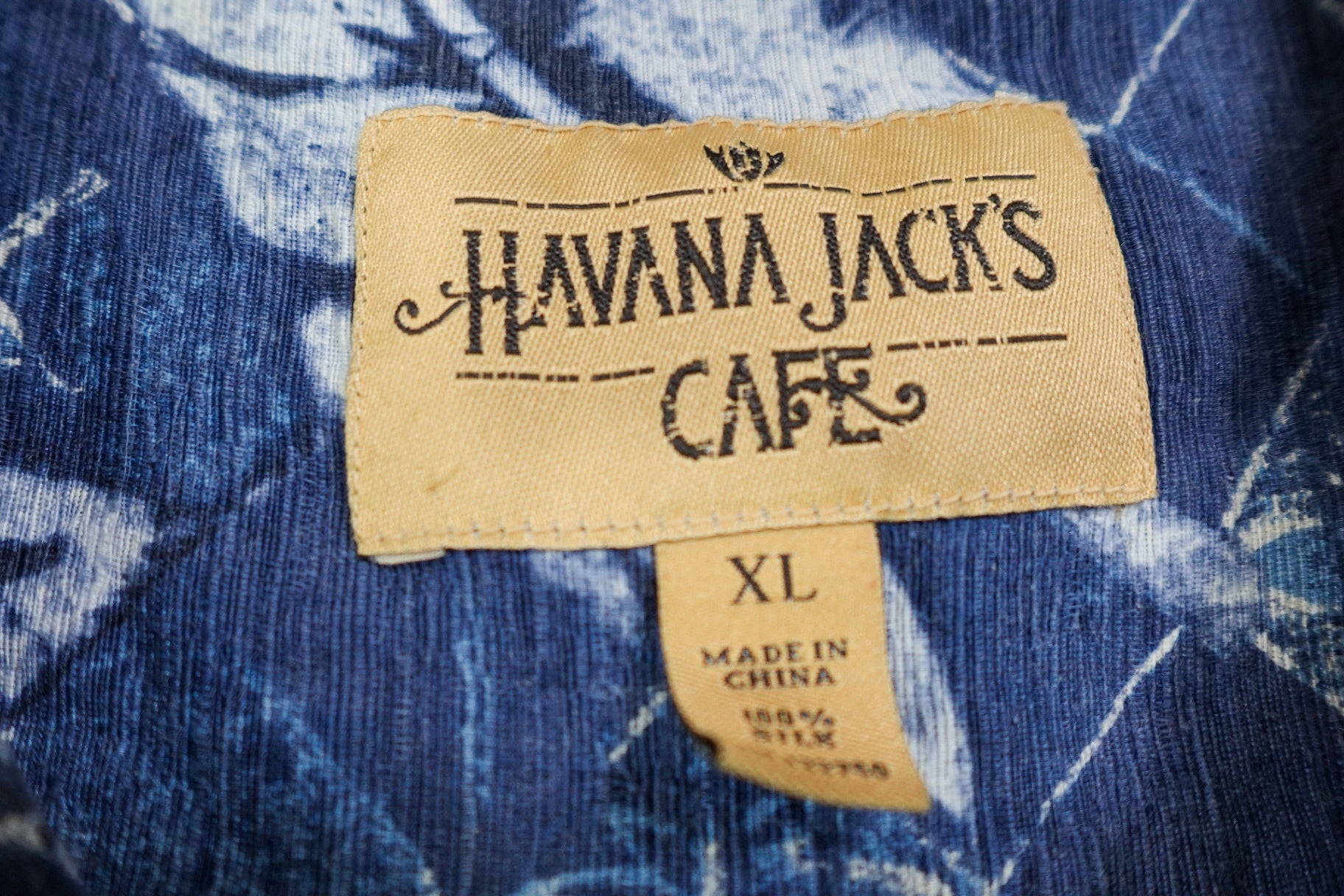 Havana Jack's Cafe, Vintage short sleeve top, XL