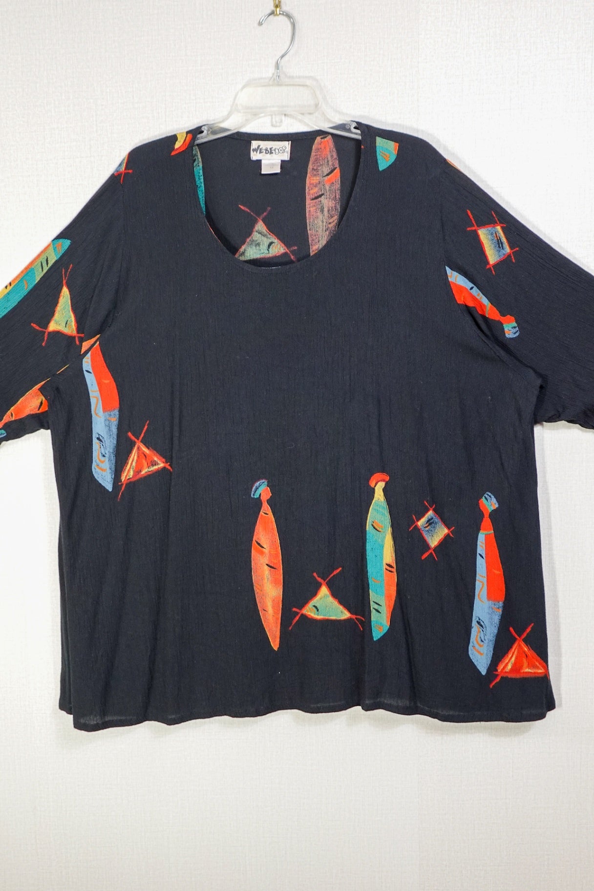 We be bop, SHORT SLEEVED TOP, 16/18- 1X