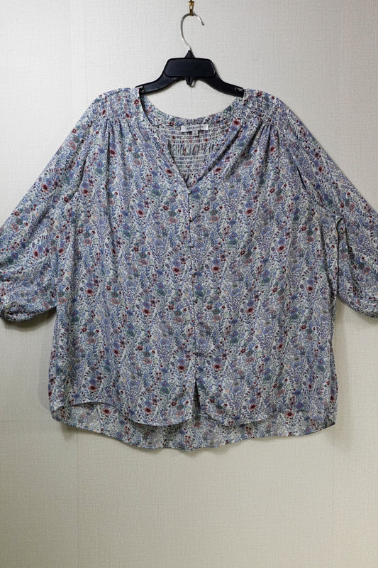 ROSE+OLIVE, Short Sleeved Top, 2X