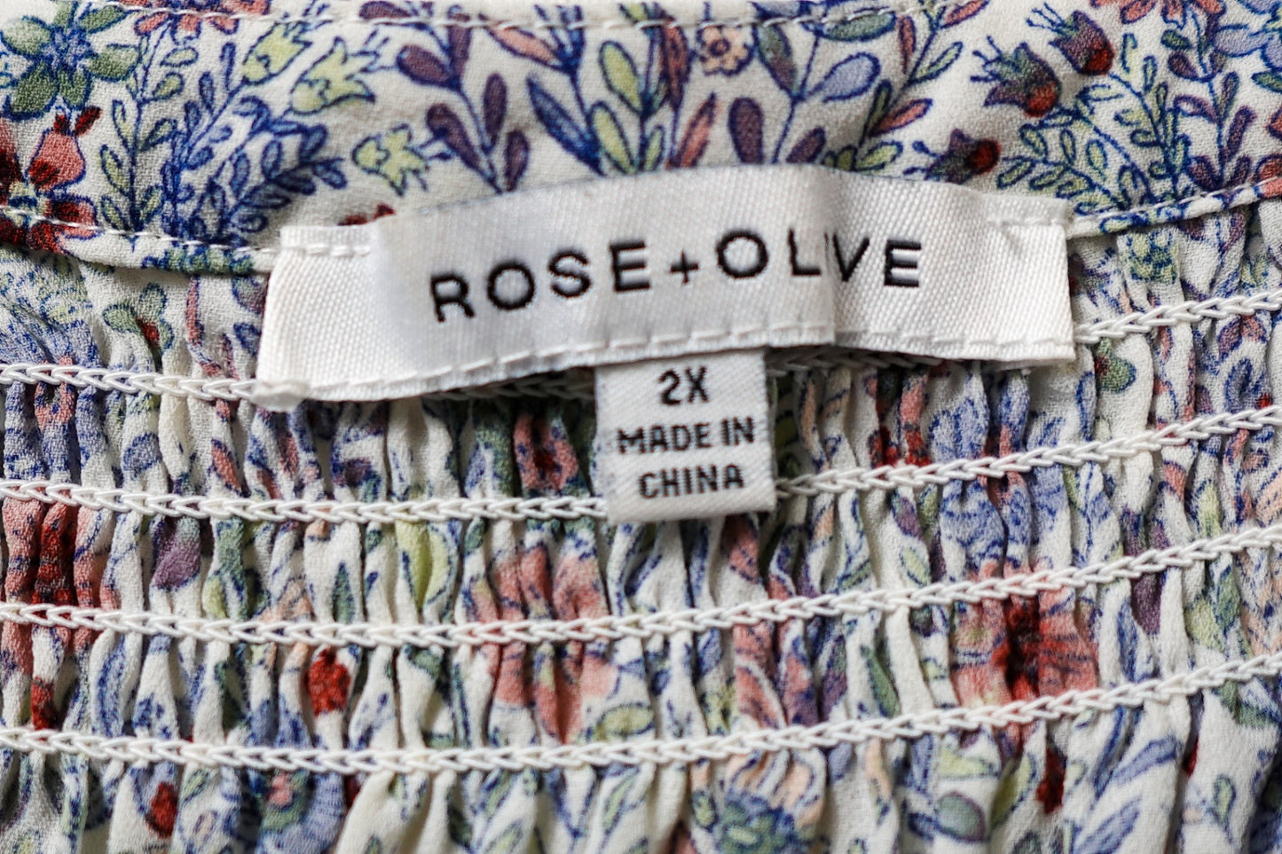 ROSE+OLIVE, Short Sleeved Top, 2X