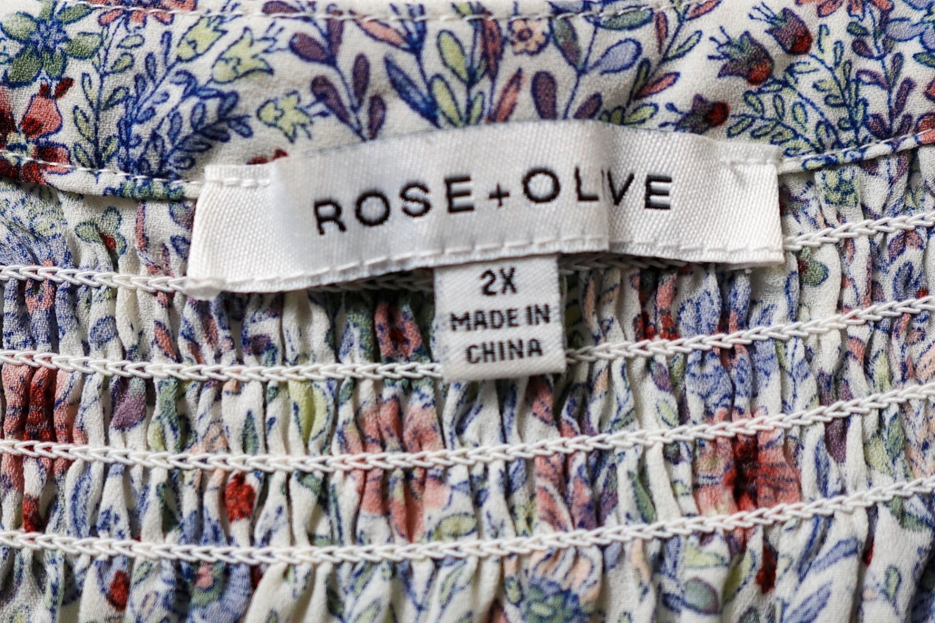 ROSE+OLIVE, Short Sleeved Top, 2X