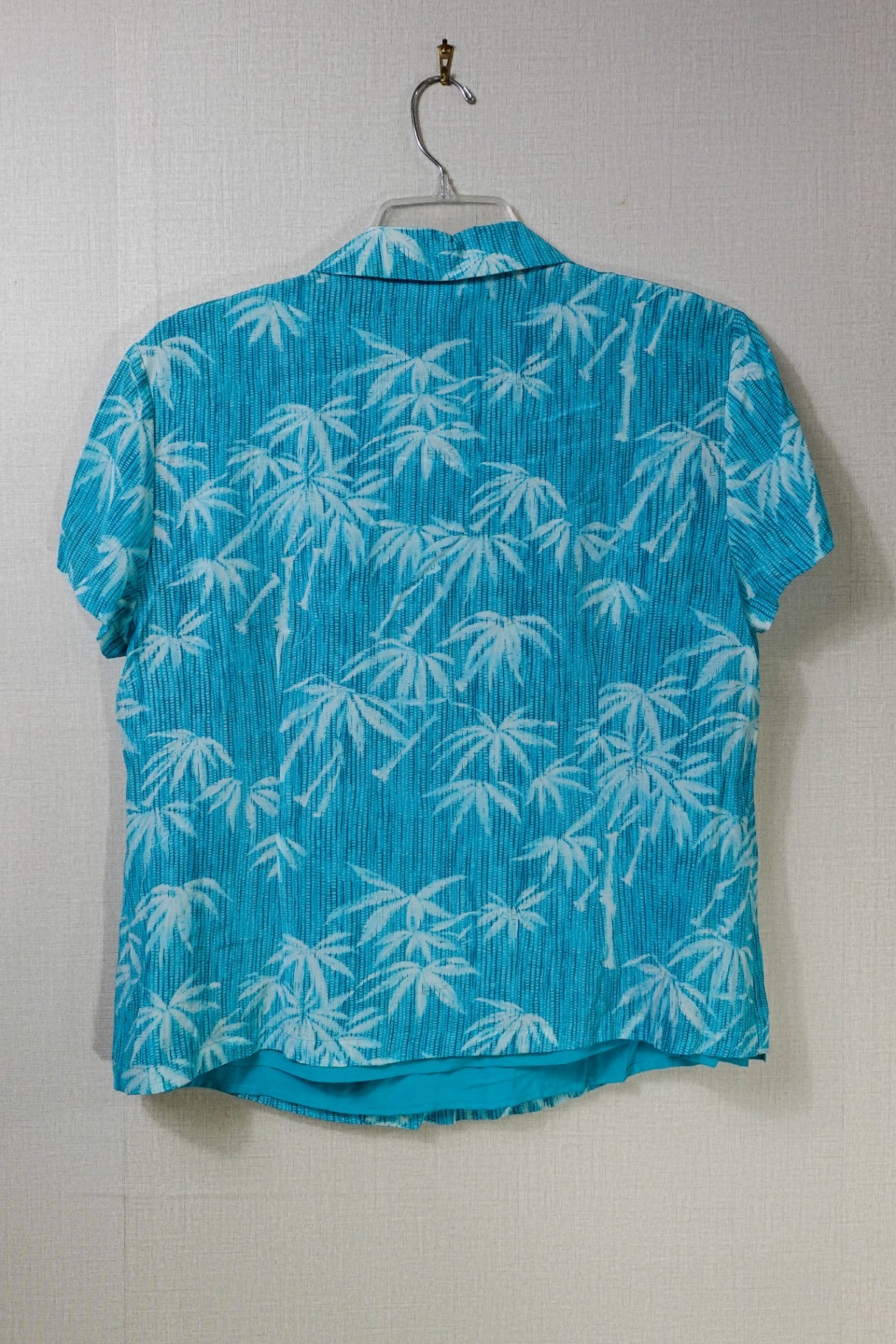 Silk Assets Diane von Furstenberg, Short Sleeve Button Down And Tank, L