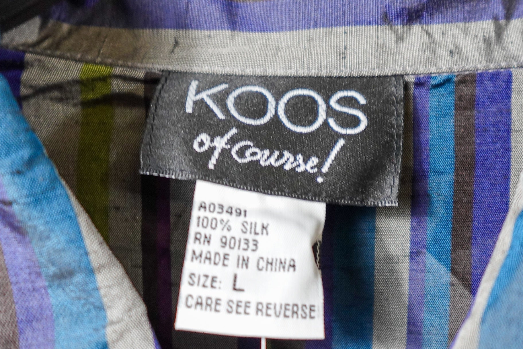 KOOS of Course!, New Vintage button down, Large