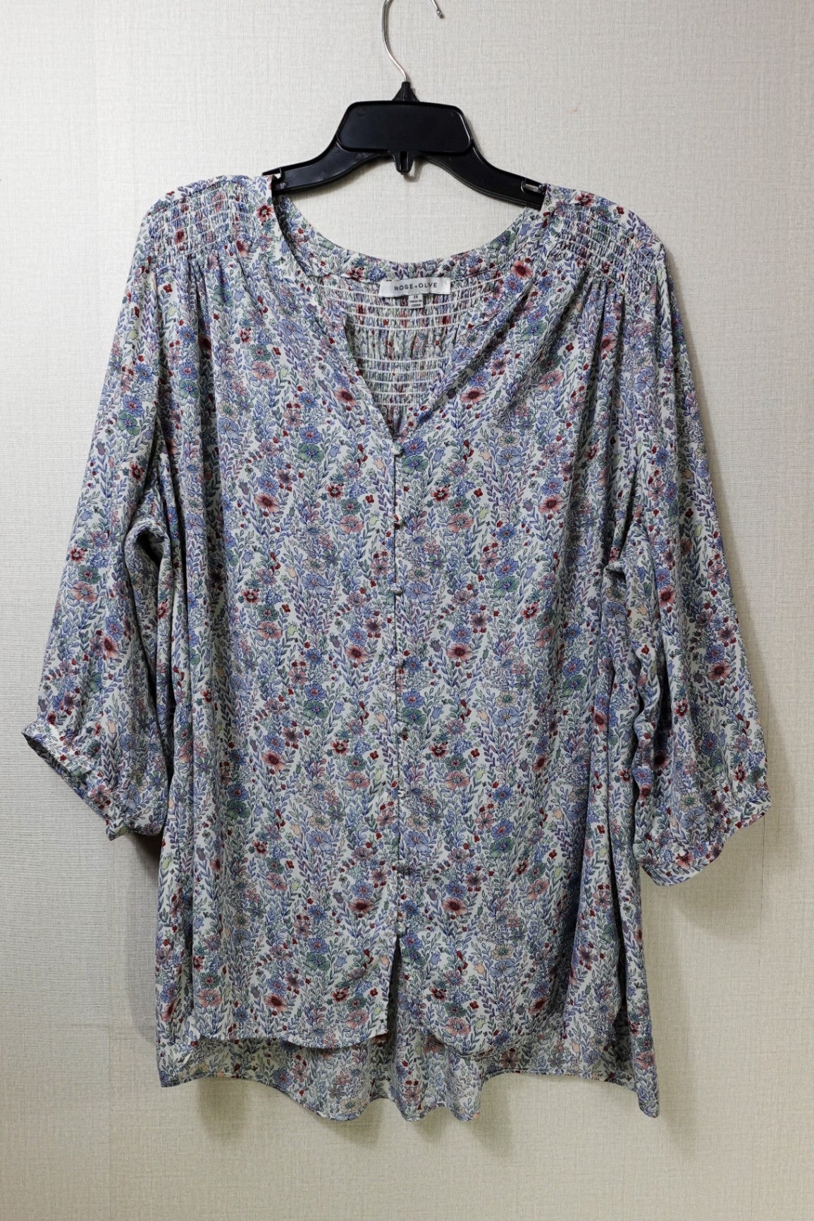 ROSE+OLIVE, Short Sleeved Top, 2X