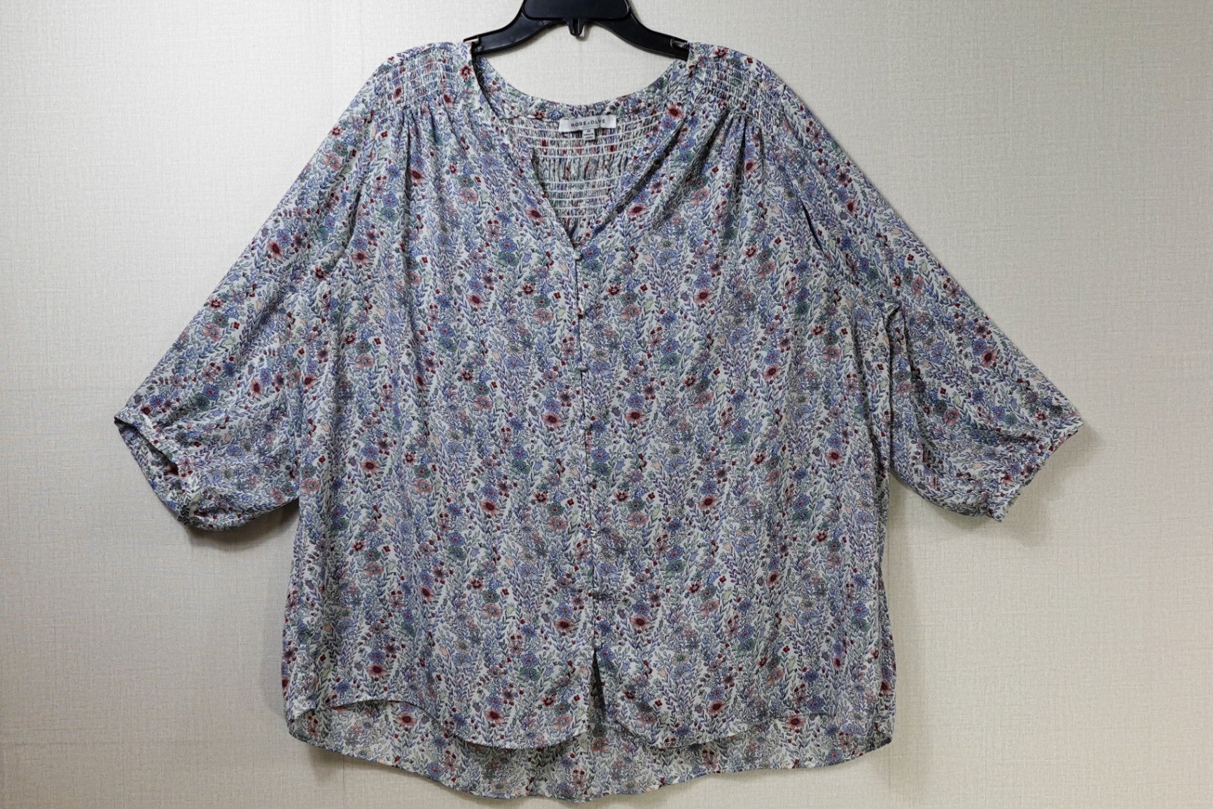 ROSE+OLIVE, Short Sleeved Top, 2X