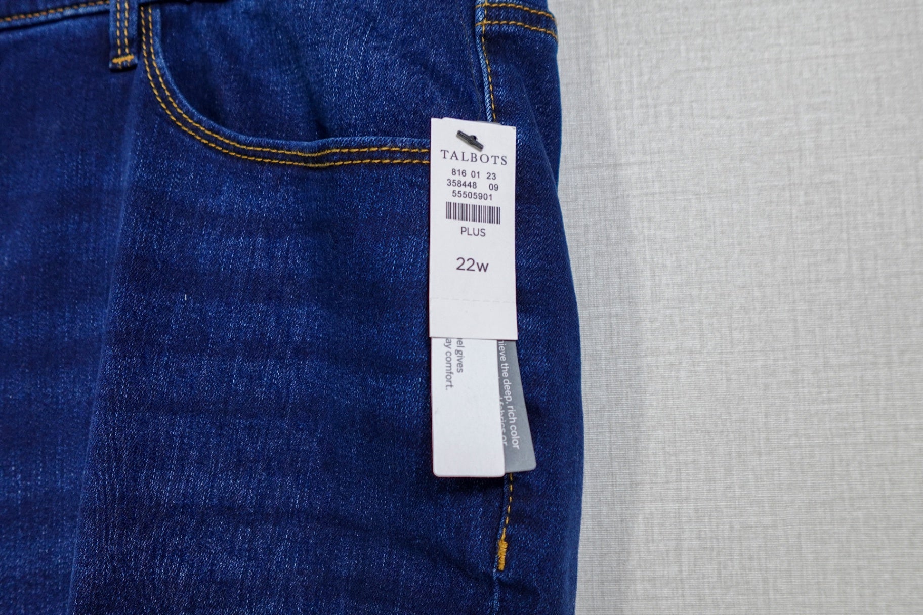 Talbots, New Jeans straight, 22W