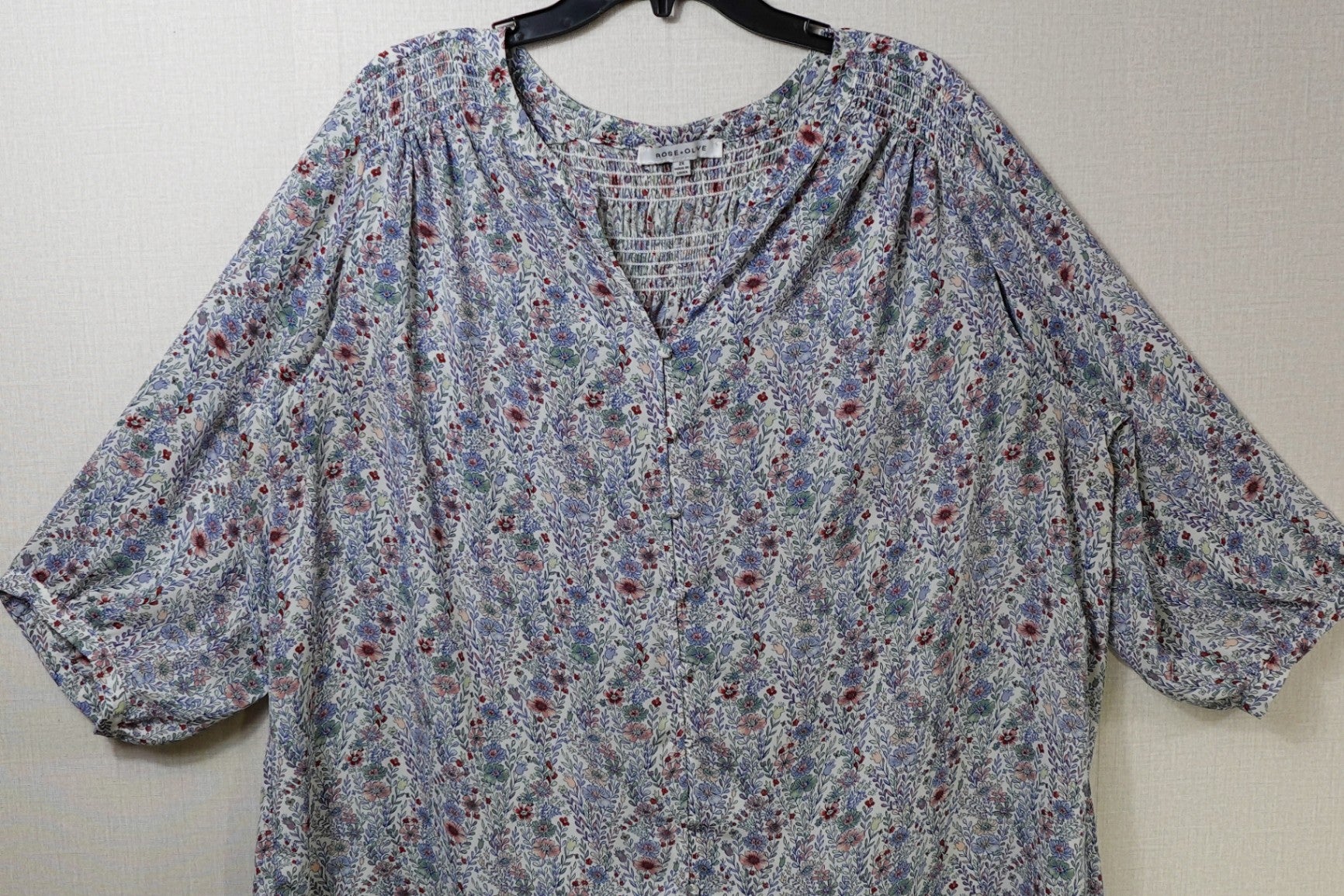 ROSE+OLIVE, Short Sleeved Top, 2X
