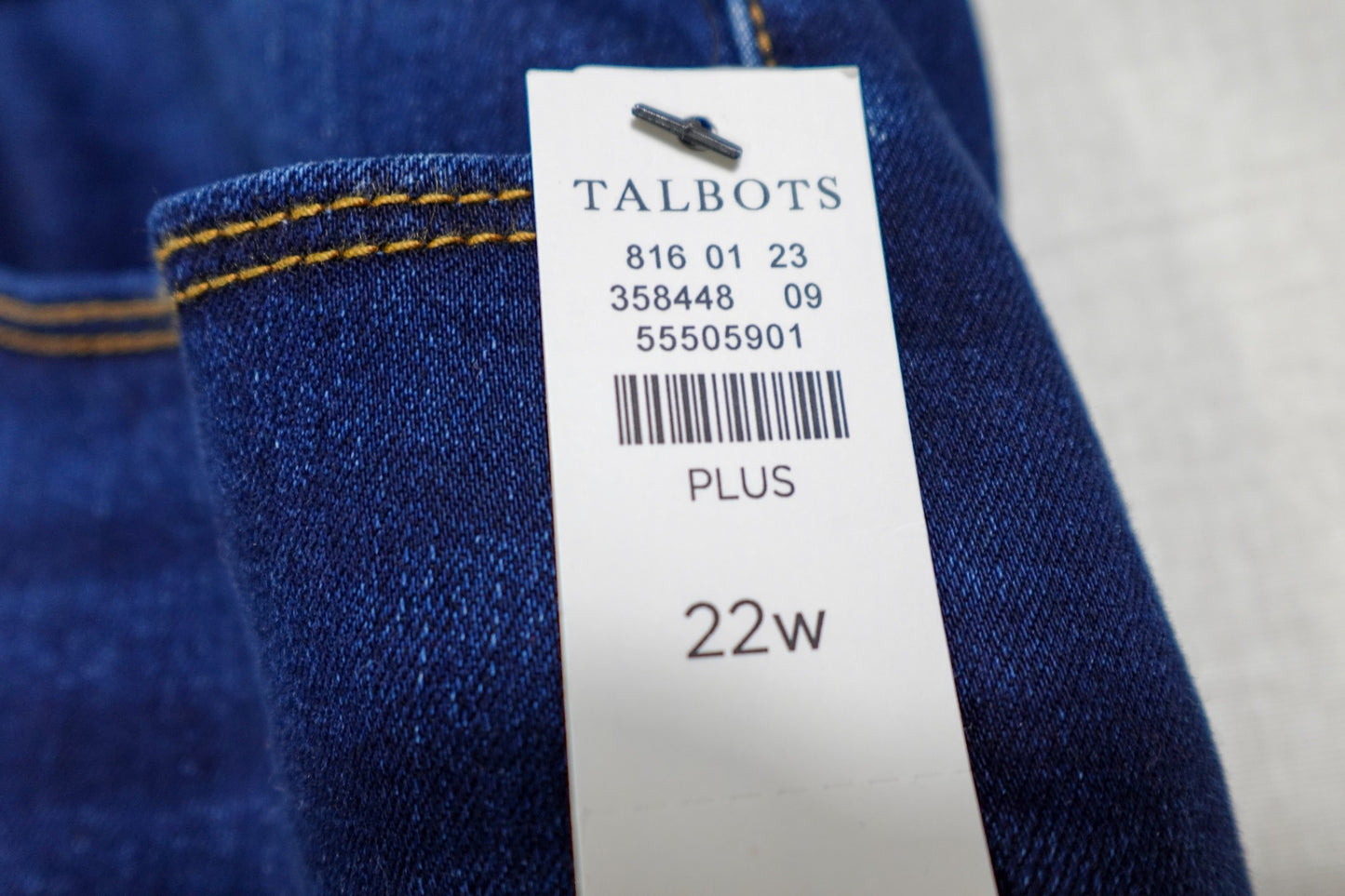 Talbots, New Jeans straight, 22W