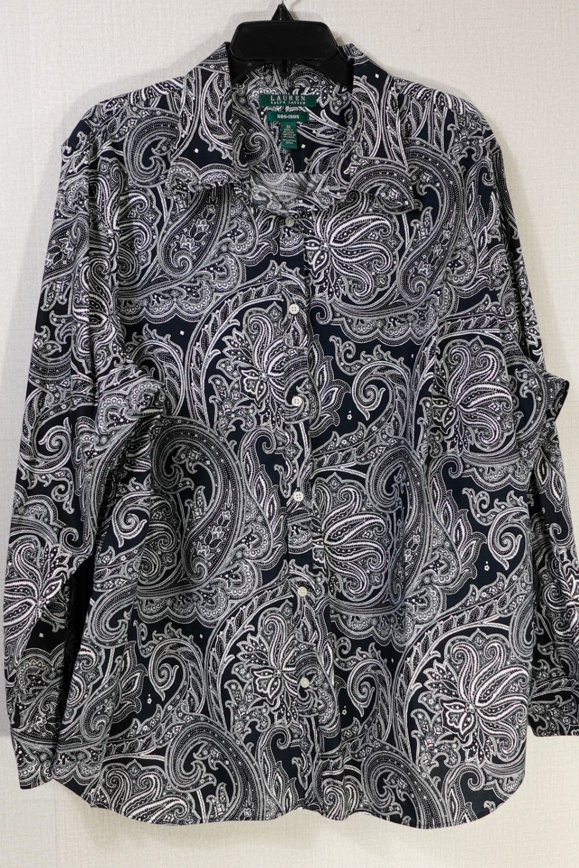 Lauren Ralph Lauren, Long Sleeves Top- Button Down, 3X