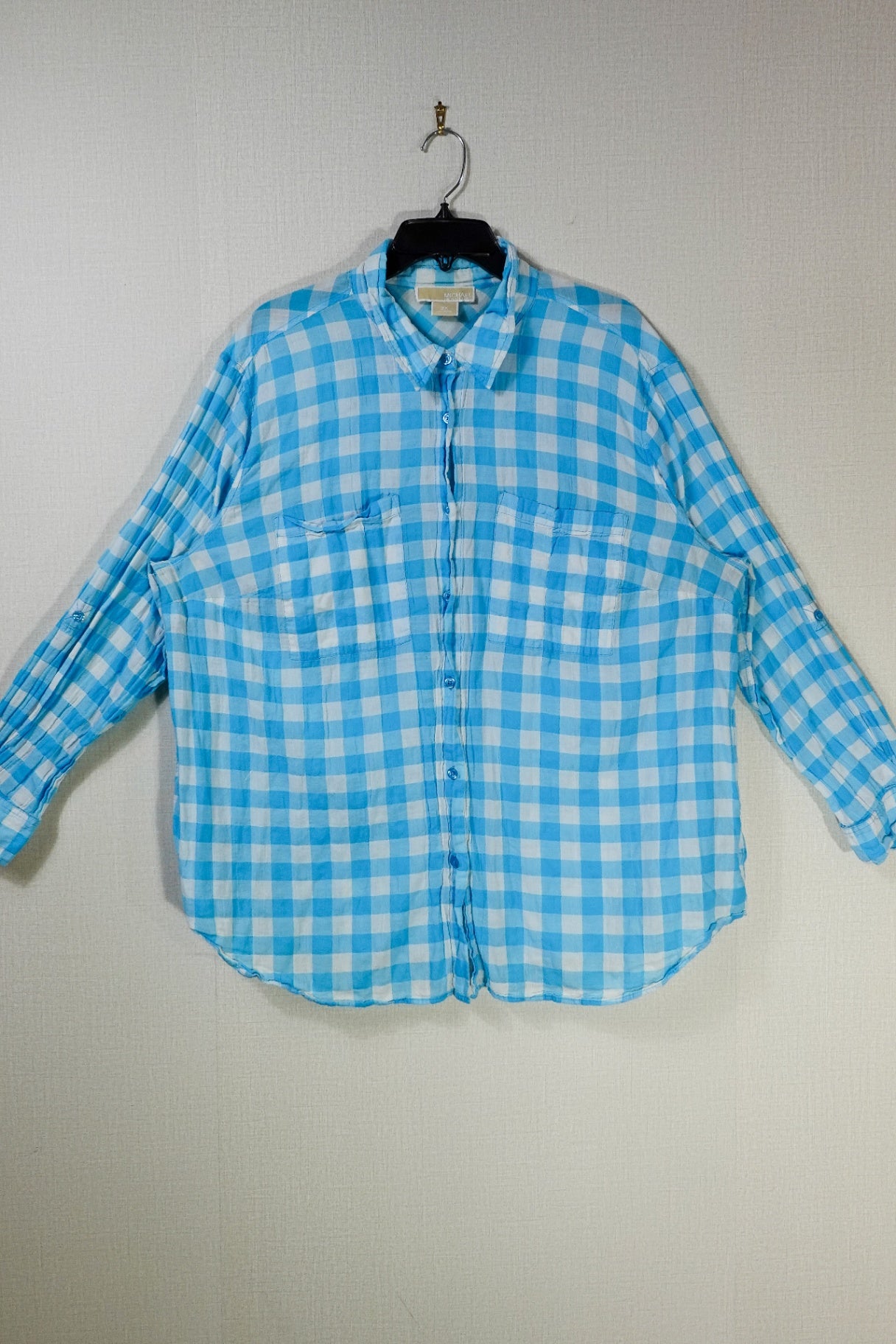 Michael Kors, Long Sleeve Button Down Top, 3X