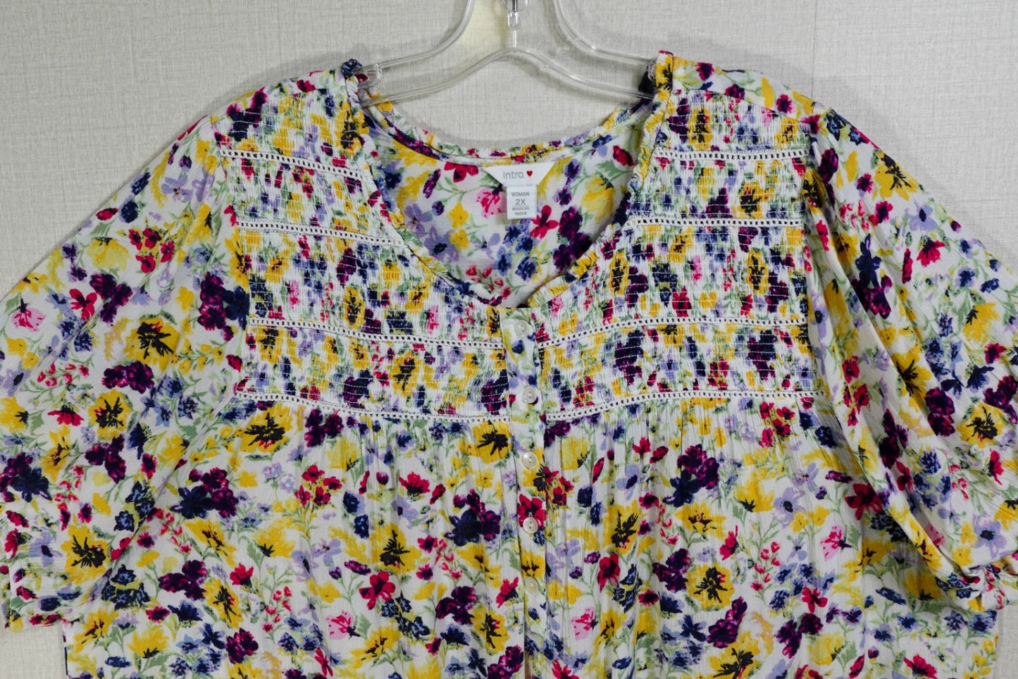 intro., Short Sleeved Top, 2X