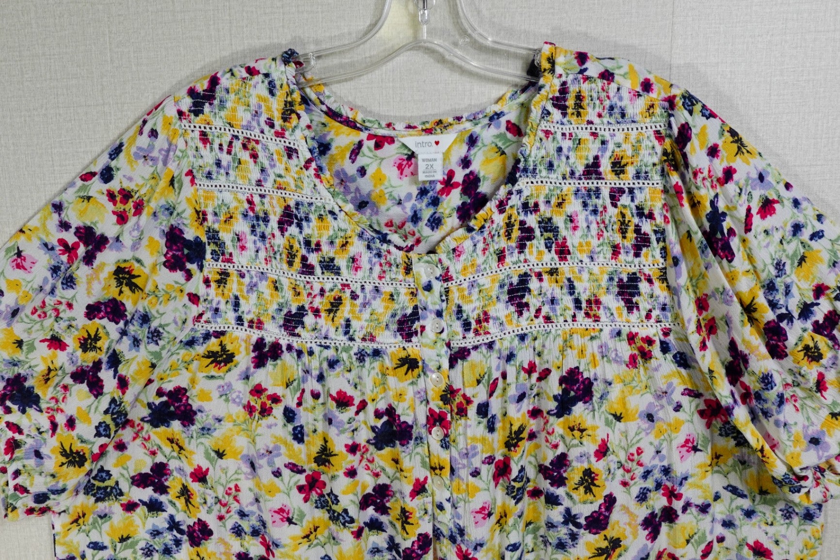 intro., Short Sleeved Top, 2X