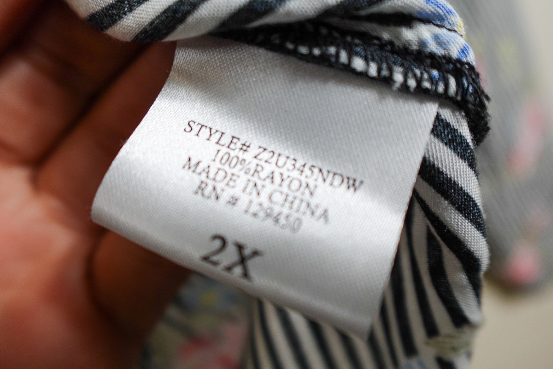 Como Vintage, Long Sleeves Top- Button Down, 2X