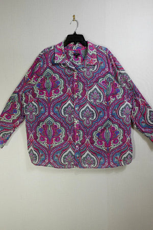 Talbots, Long Sleeve Top- Button Down, 3X
