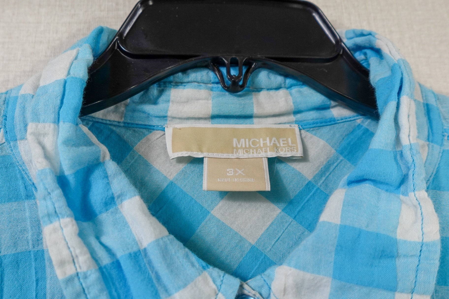 Michael Kors, Long Sleeve Button Down Top, 3X
