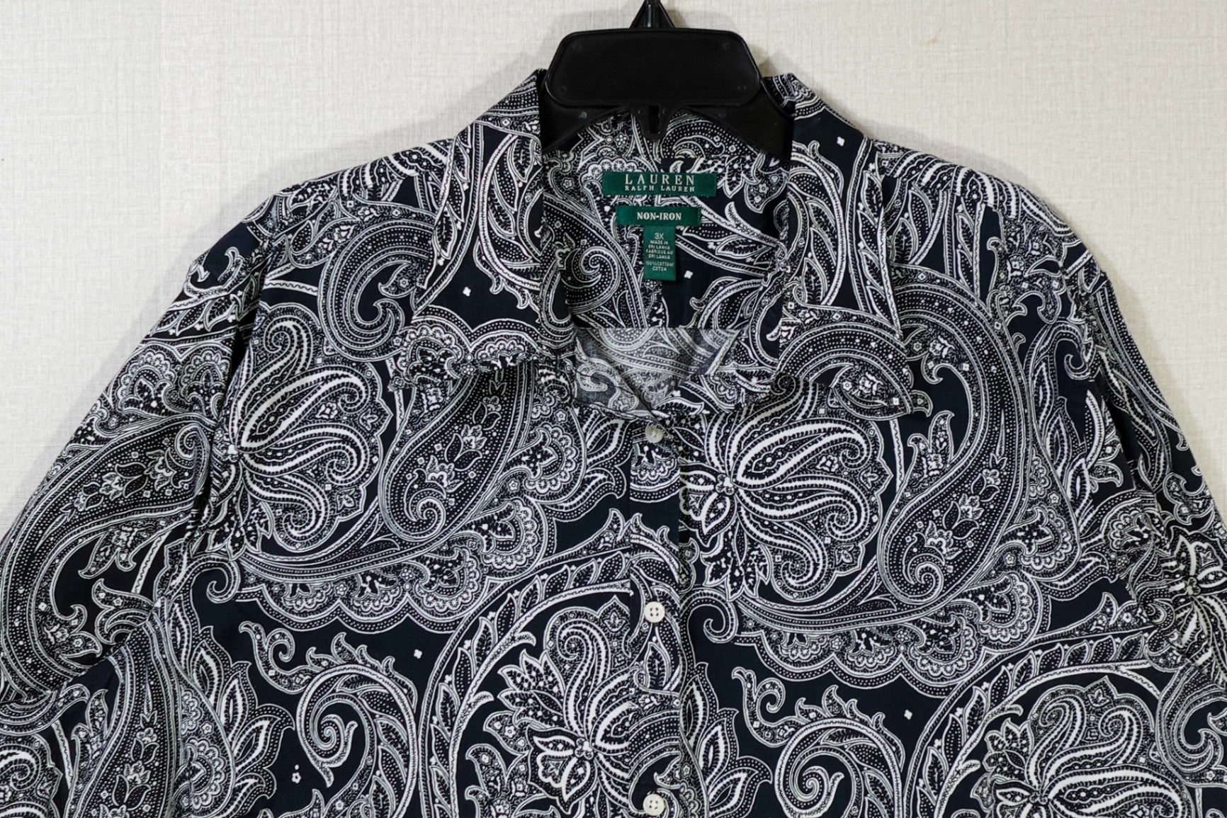 Lauren Ralph Lauren, Long Sleeves Top- Button Down, 3X