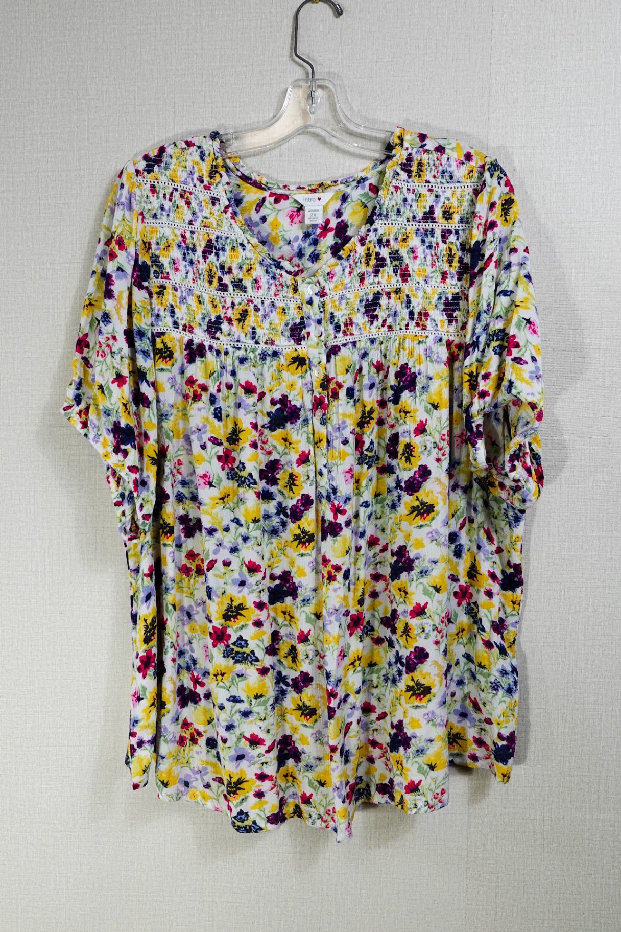 intro., Short Sleeved Top, 2X