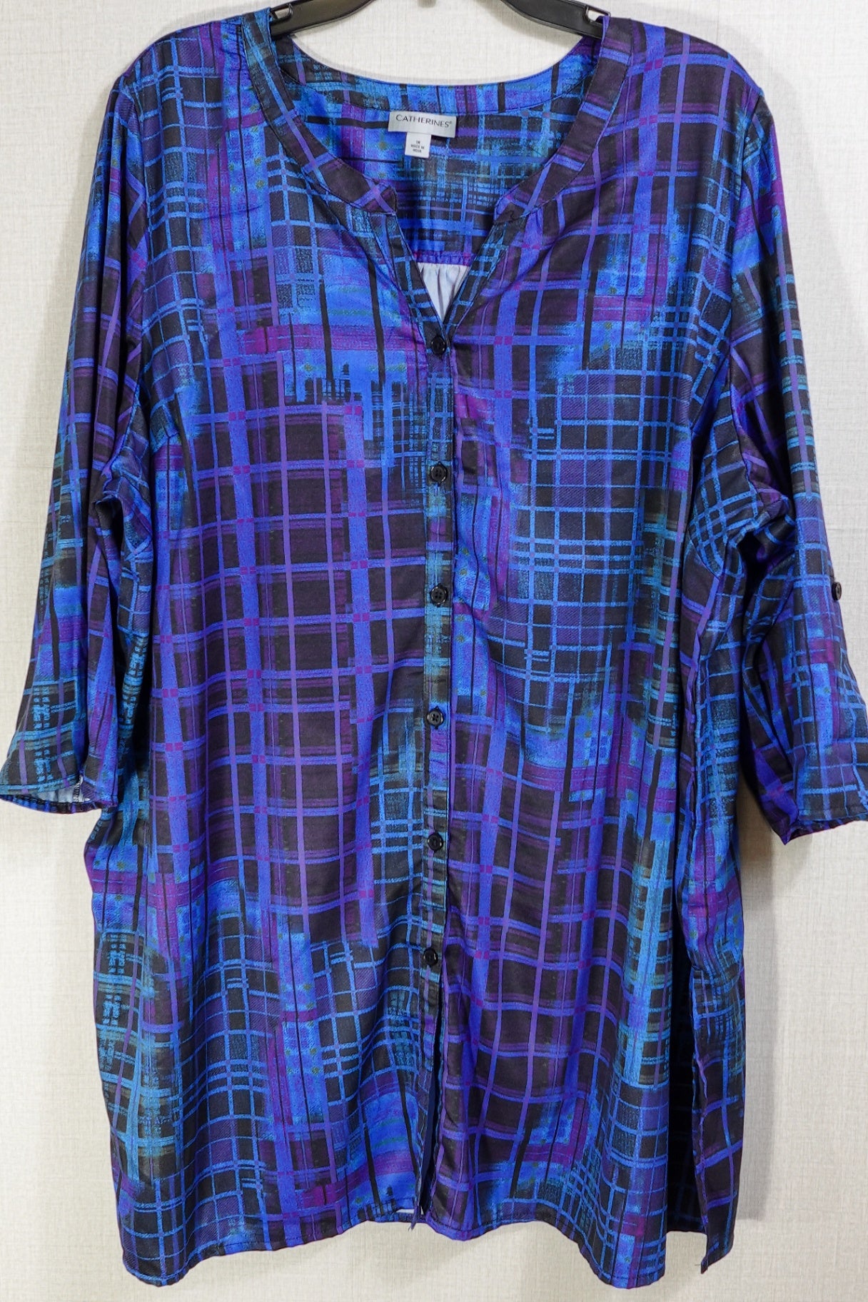 Catherine's, Short Sleeved Top, 2X (1X)