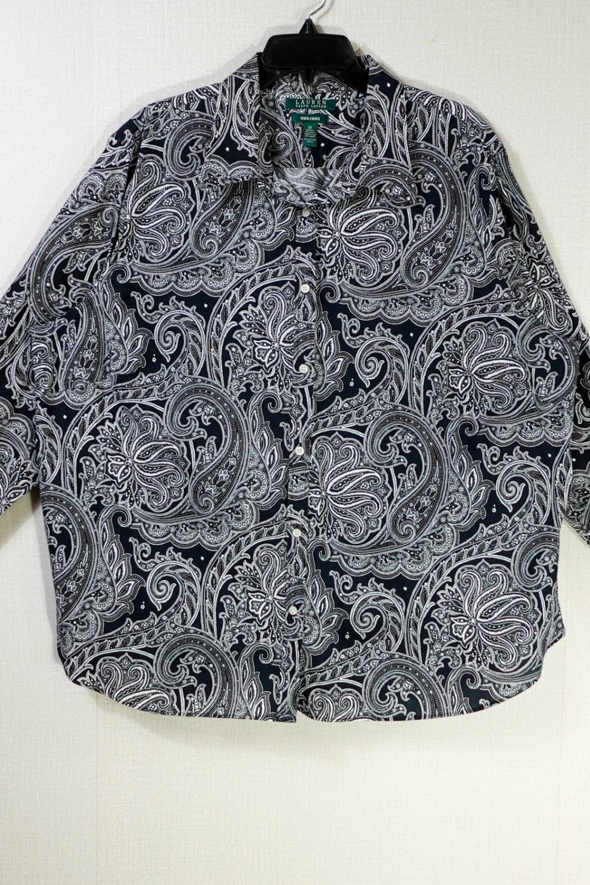 Lauren Ralph Lauren, Long Sleeves Top- Button Down, 3X