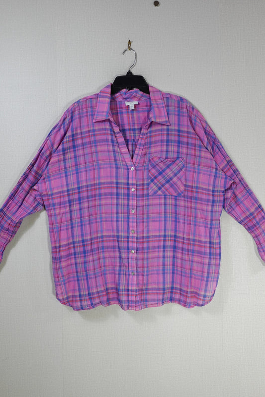 J Jill, Long Sleeve Top- Button Down, 3X