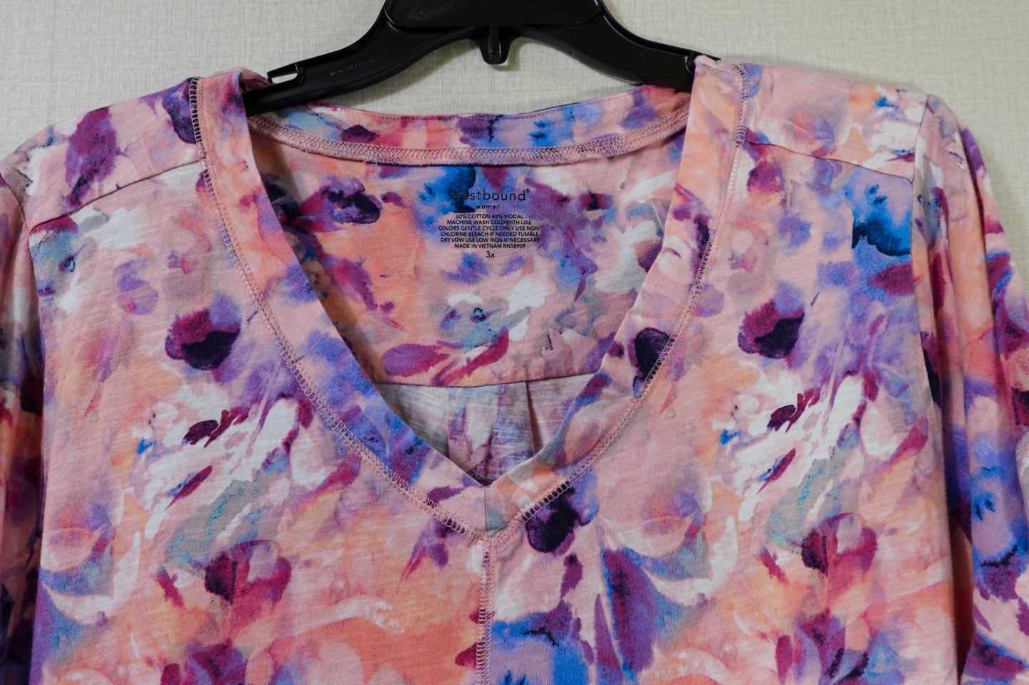 Westbound, Short Sleeved Top, 2X