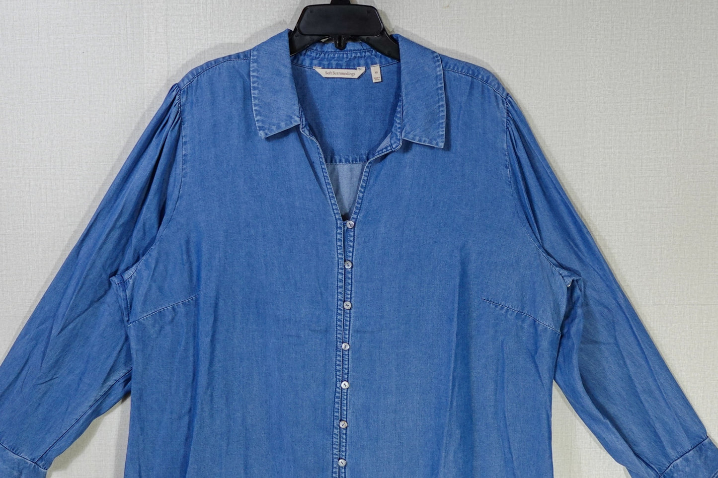 Soft Surroundings, Long Sleeve Top- Button Down, 1X