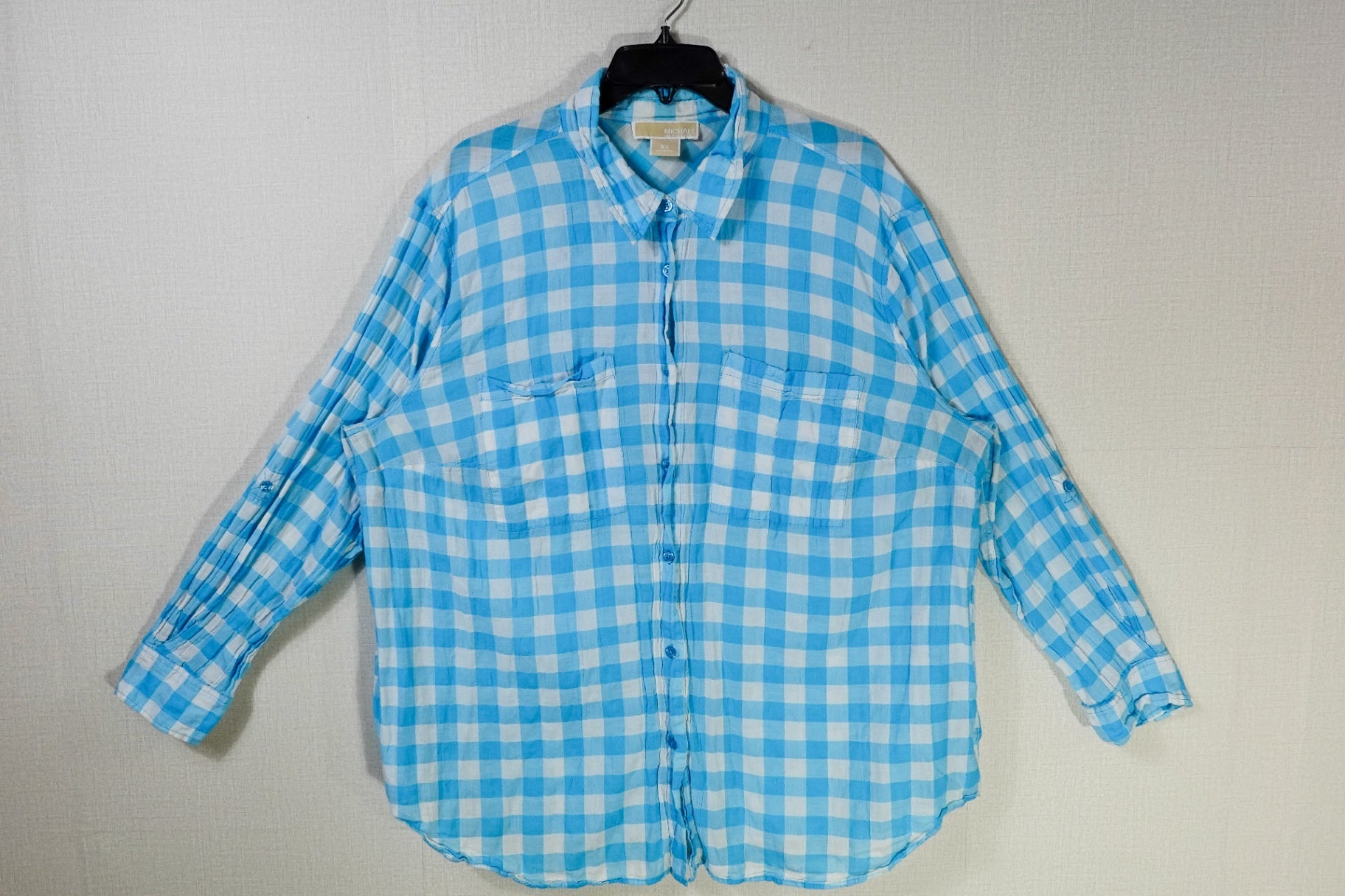 Michael Kors, Long Sleeve Button Down Top, 3X