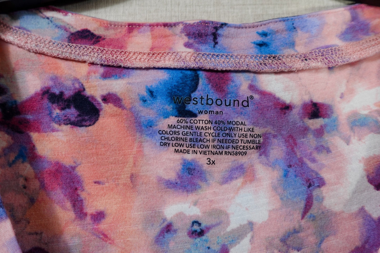 Westbound, Short Sleeved Top, 2X