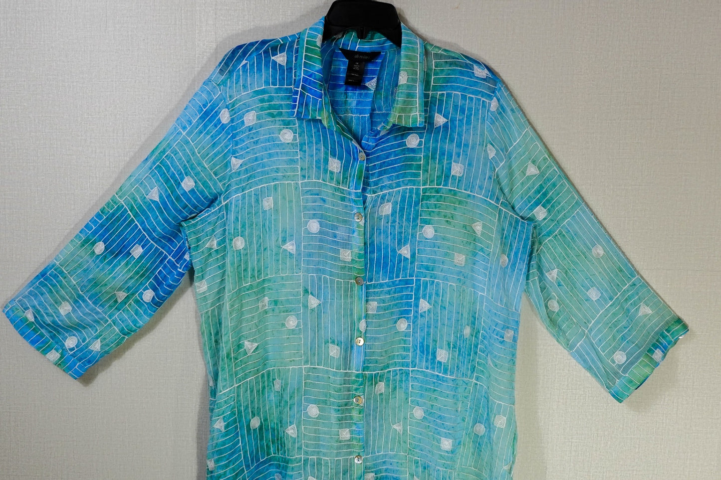 Ali miles, 3/4 Sleeve Top, XL (1X)