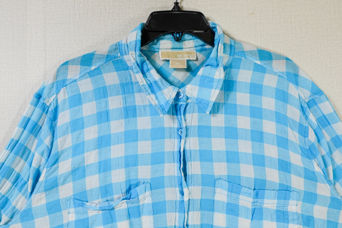 Michael Kors, Long Sleeve Button Down Top, 3X