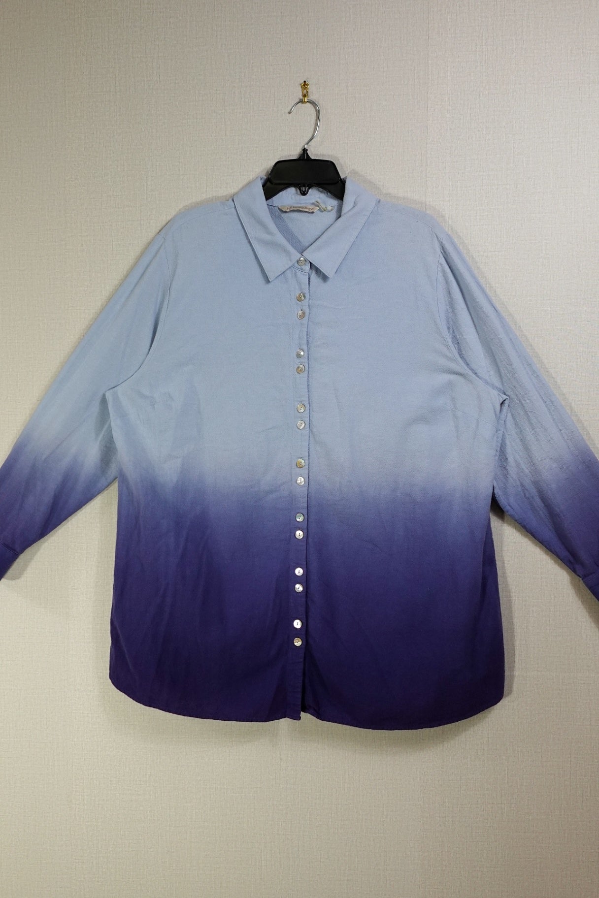 Soft Surroundings, Long Sleeve Top- Button Down, XL/2X (1X)