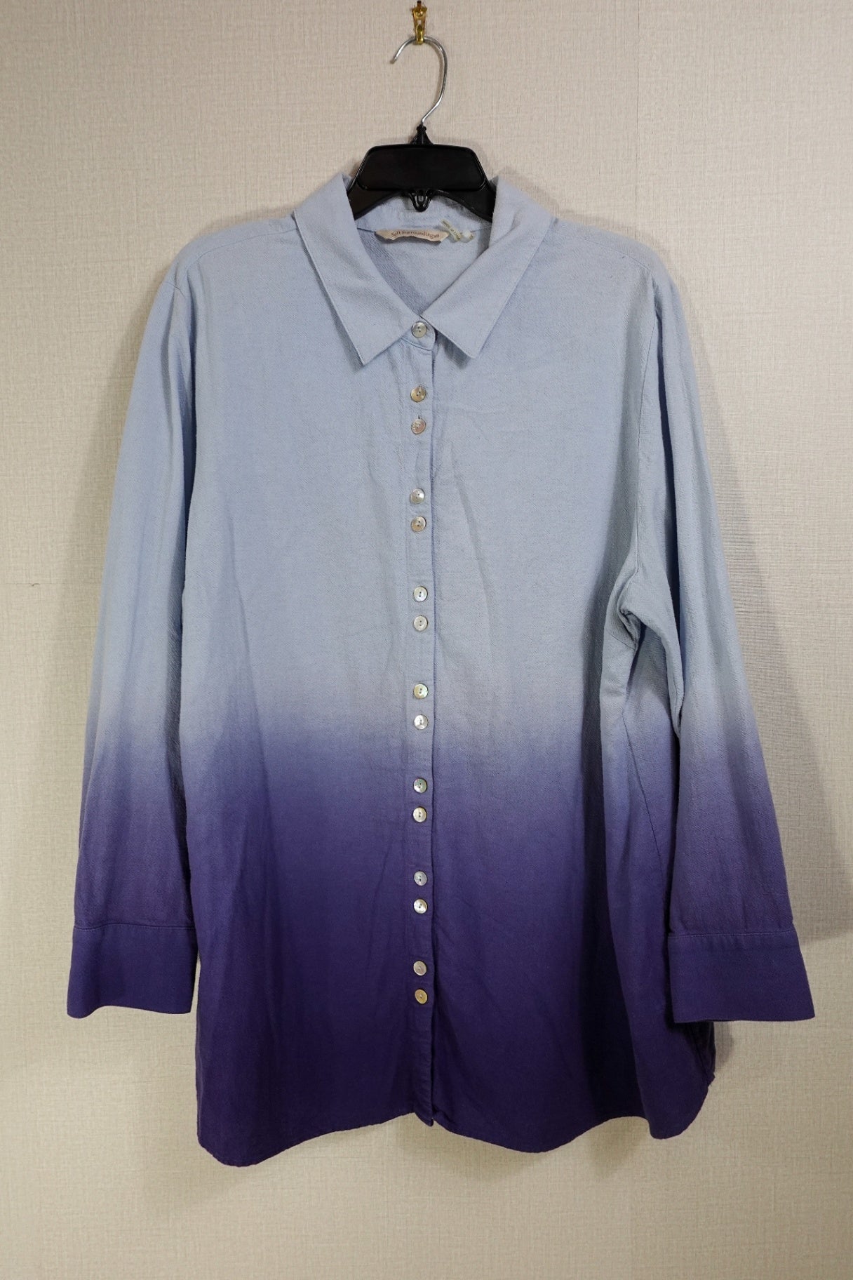 Soft Surroundings, Long Sleeve Top- Button Down, XL/2X (1X)