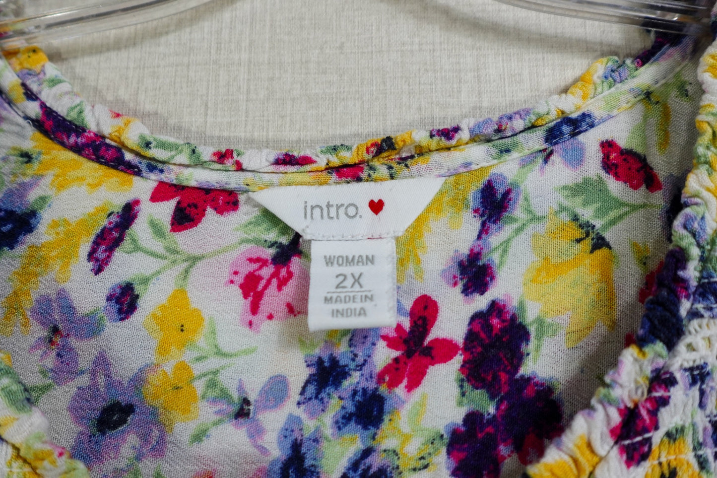 intro., Short Sleeved Top, 2X