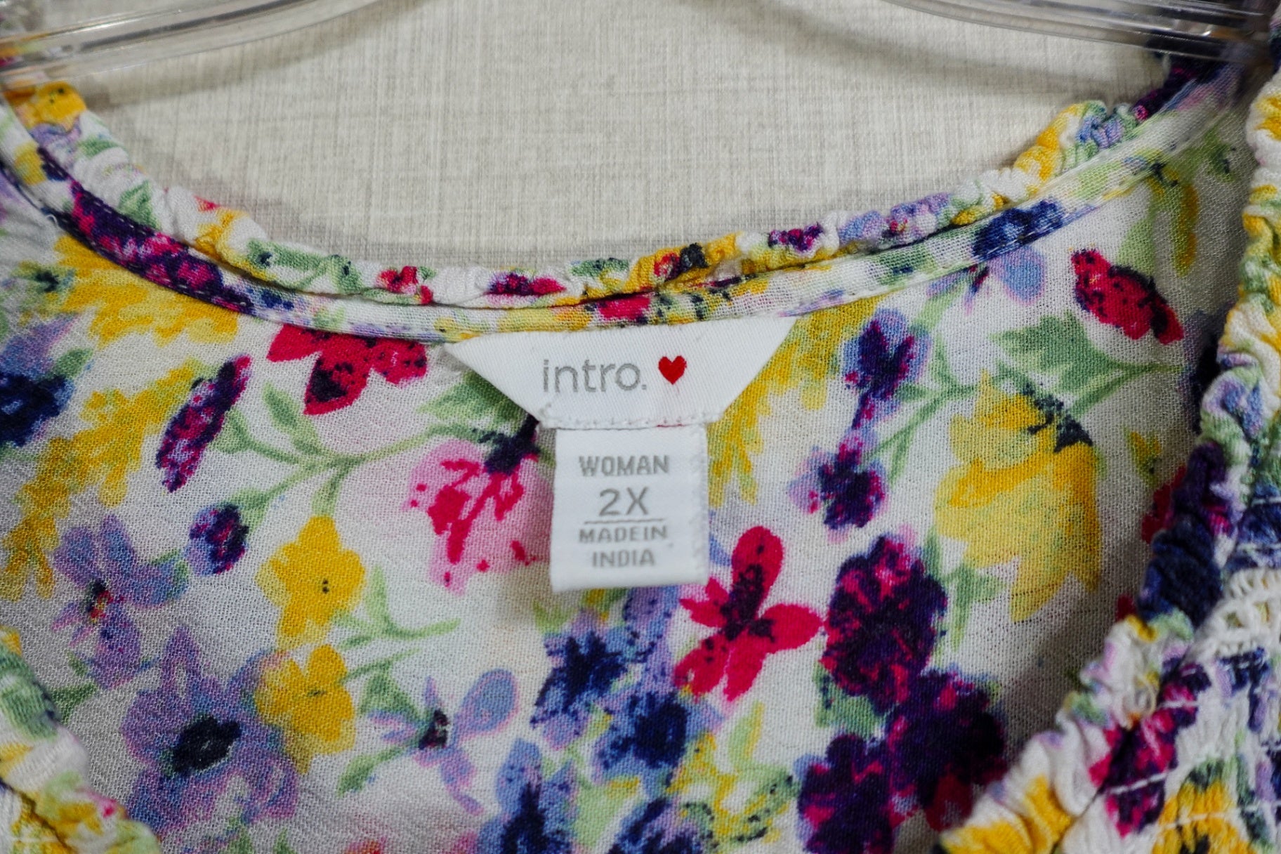 intro., Short Sleeved Top, 2X