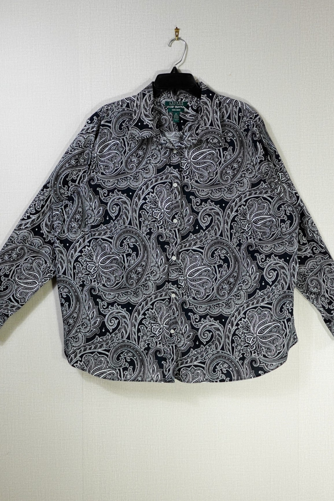 Lauren Ralph Lauren, Long Sleeves Top- Button Down, 3X