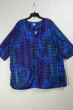 Catherine's, Short Sleeved Top, 2X (1X)