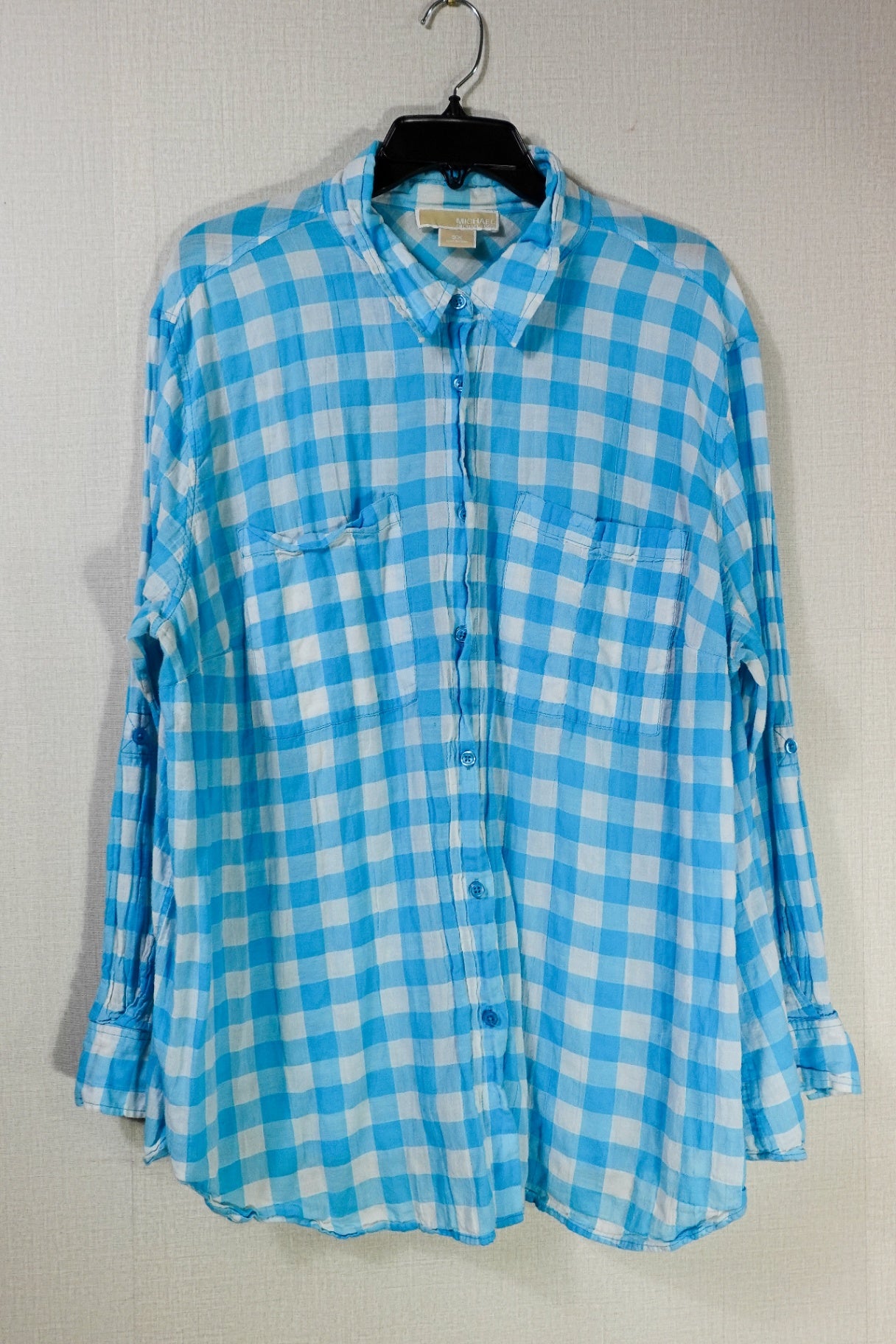 Michael Kors, Long Sleeve Button Down Top, 3X