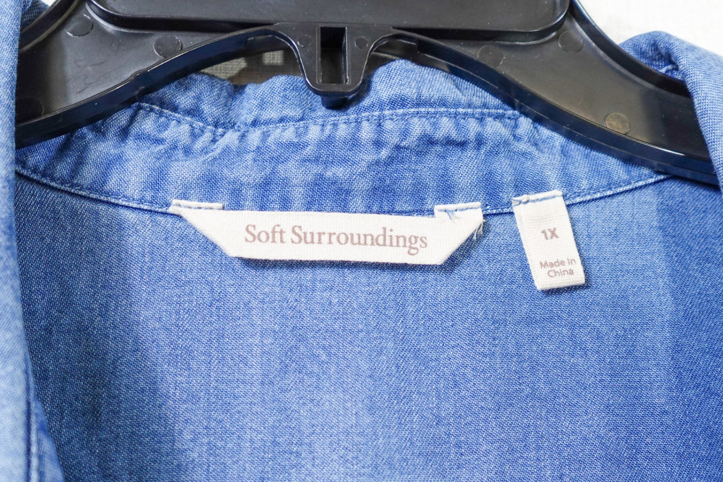 Soft Surroundings, Long Sleeve Top- Button Down, 1X