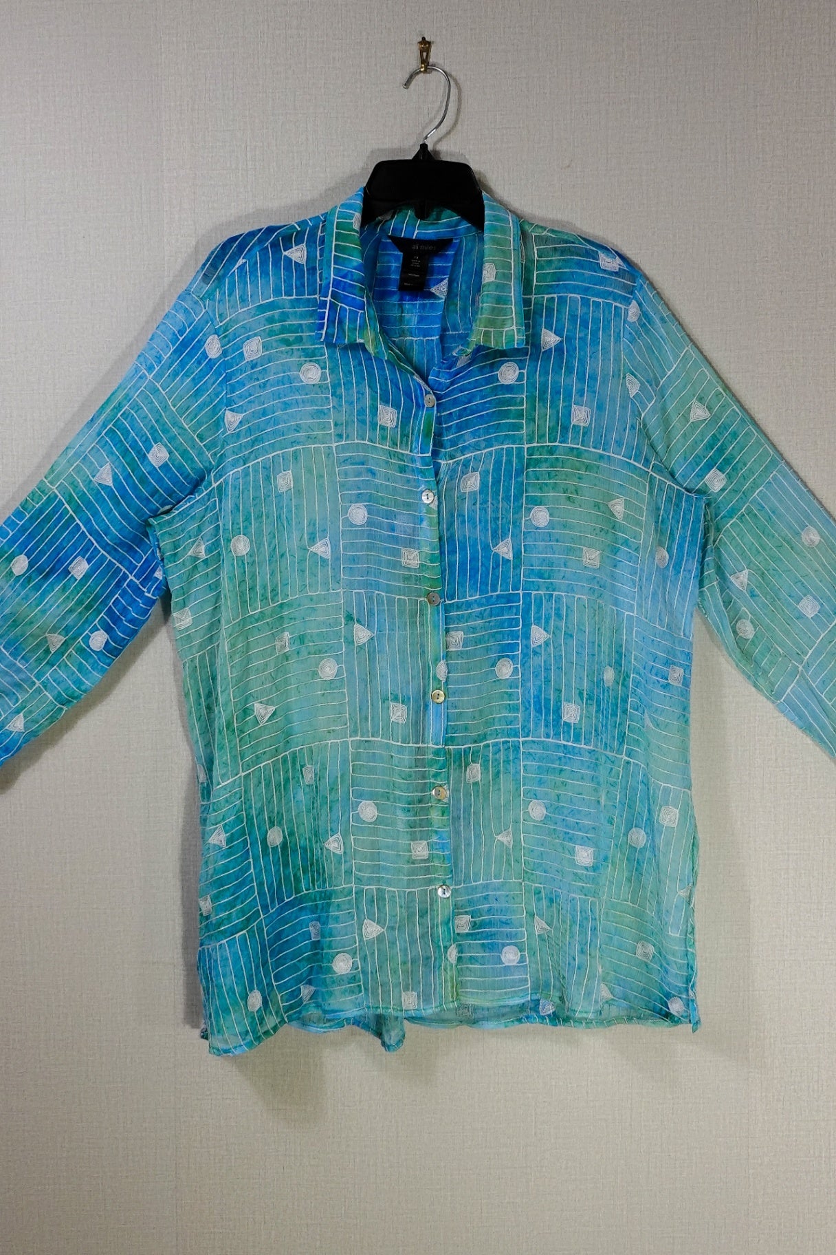 Ali miles, 3/4 Sleeve Top, XL (1X)