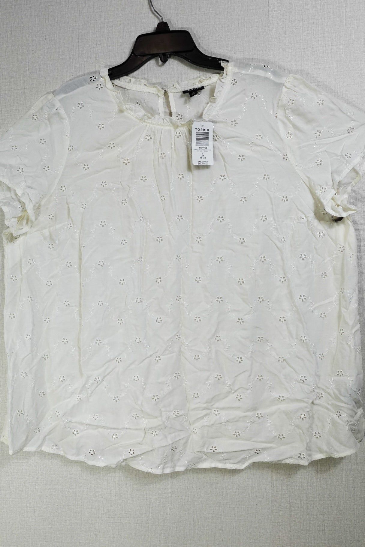 Torrid, New Short Sleeved Top, 18/20