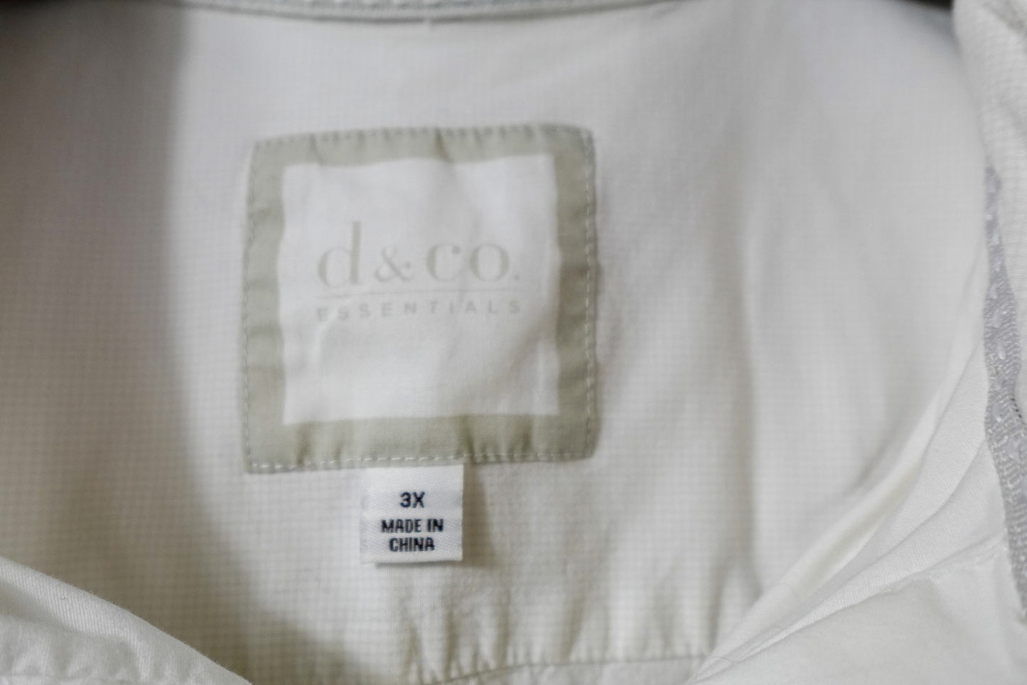 D&CO, Long Sleeves Top- Button Down, 3X