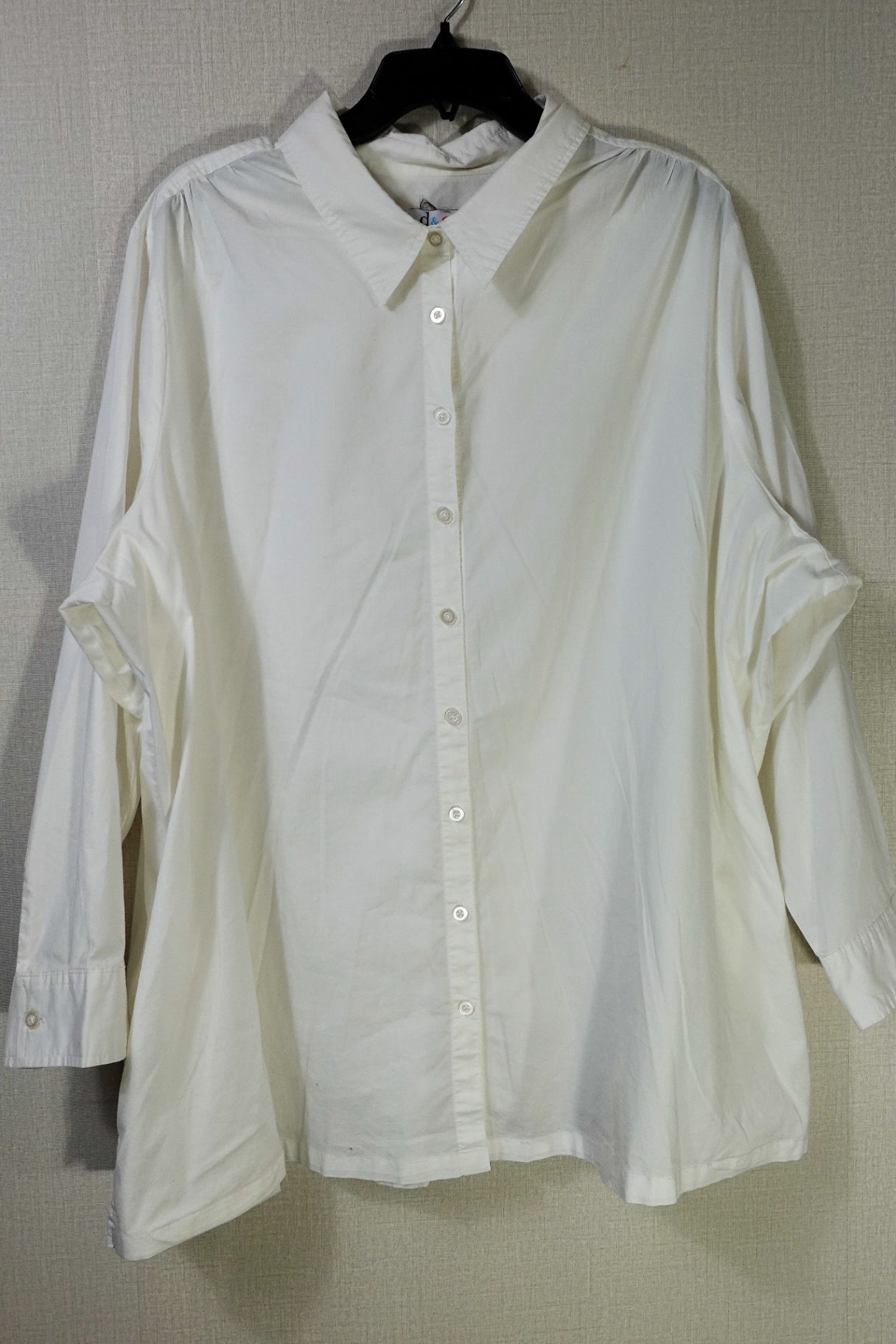 D&CO, Long Sleeves Top- Button Down, 3X