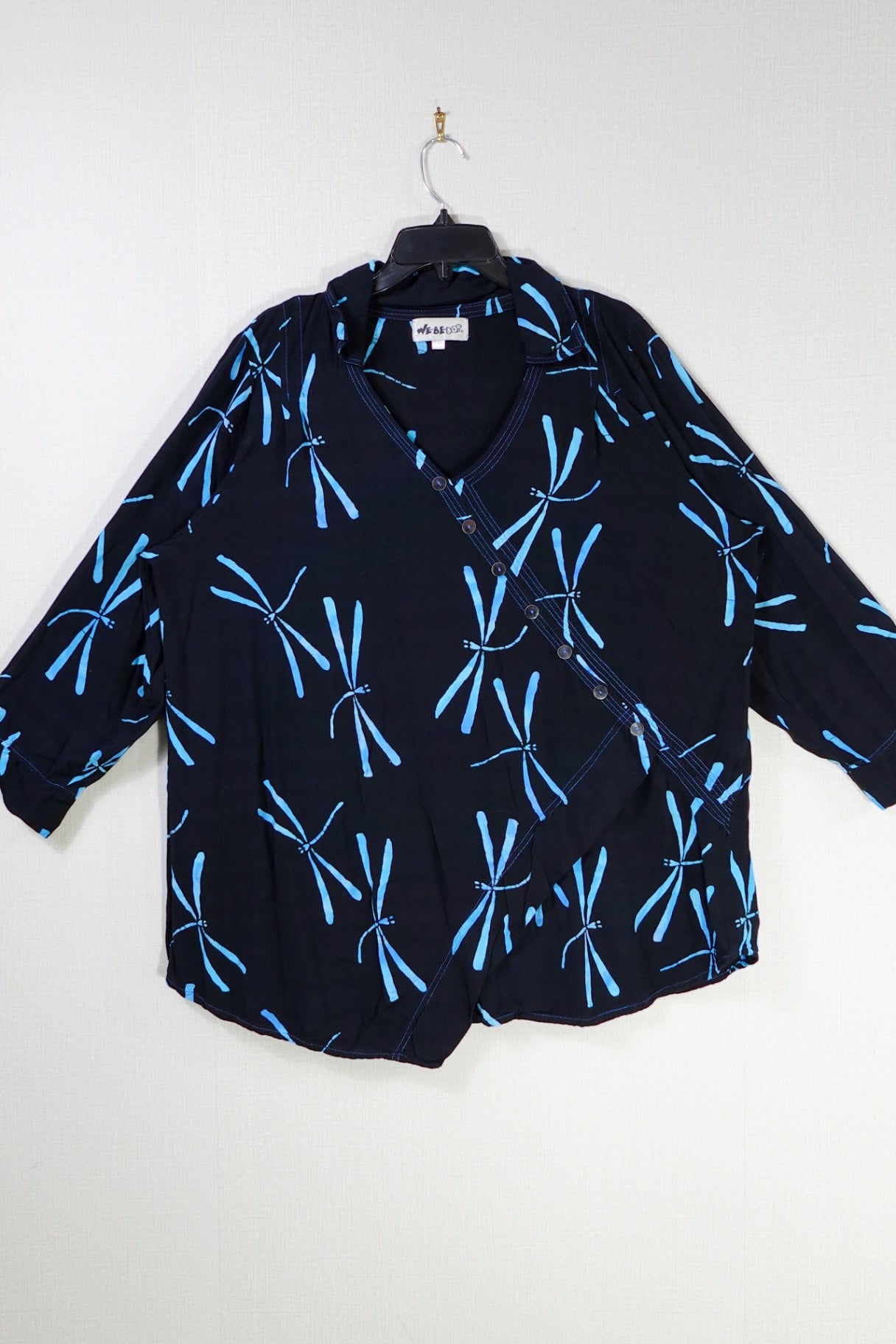 We Be Bop, 3/4 Sleeve Top, 0x-large