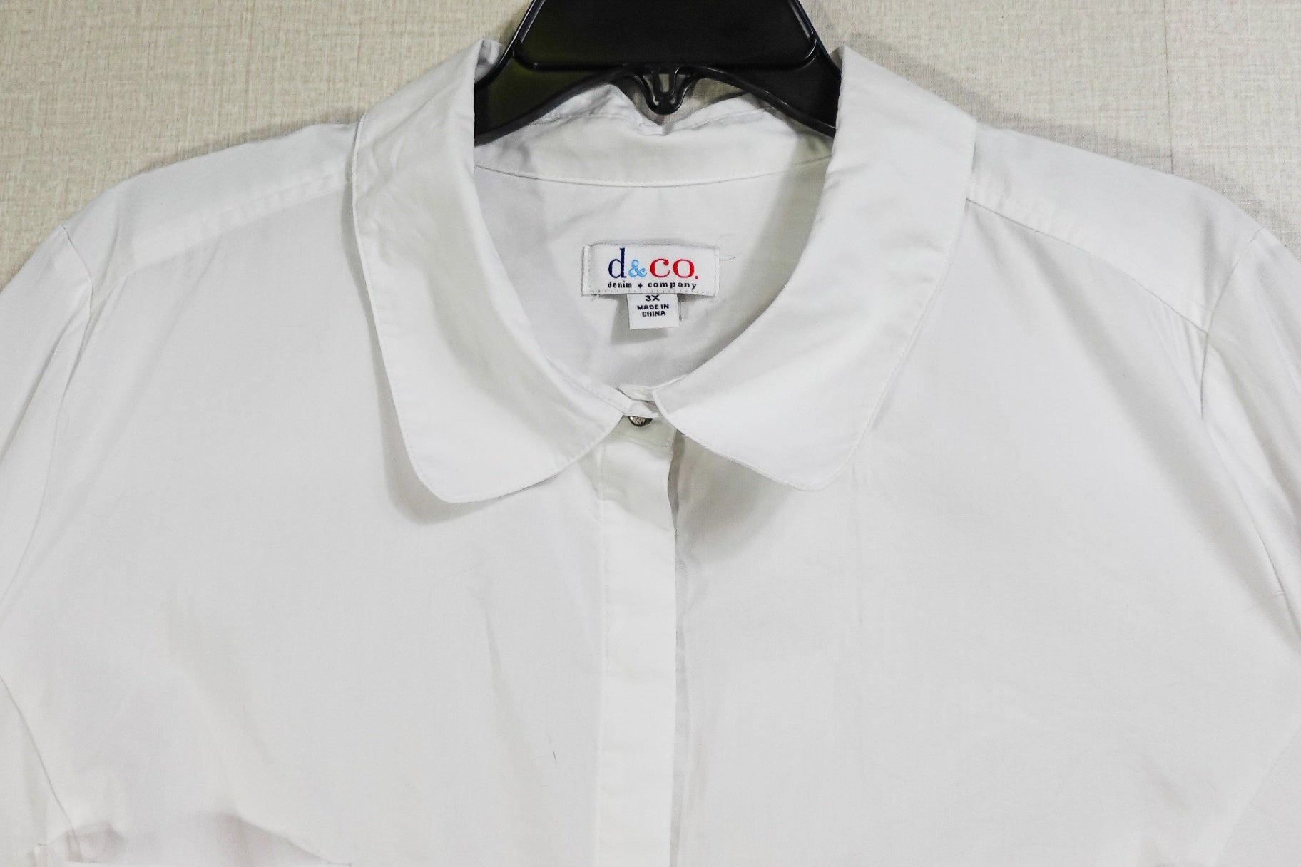 D&CO, Long Sleeves Top- Button Down, 3X