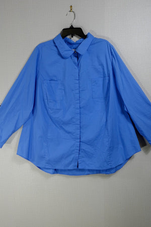 D&CO, Long Sleeves Top- Button Down, 3X