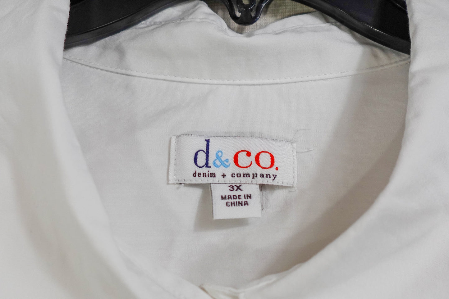 D&CO, Long Sleeves Top- Button Down, 3X