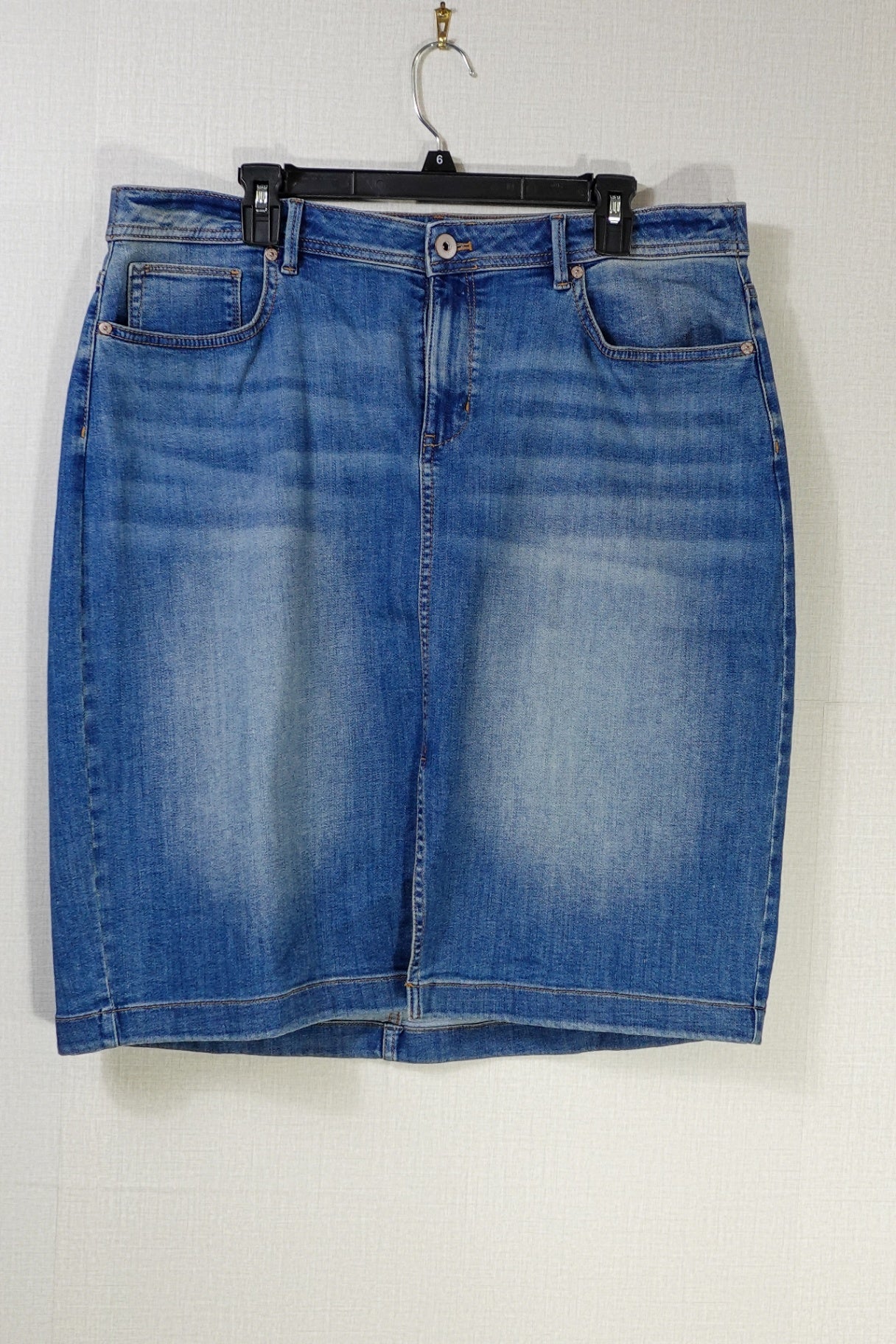 J. Jill, Skirt - Denim Pencil, L/XL (No Label)