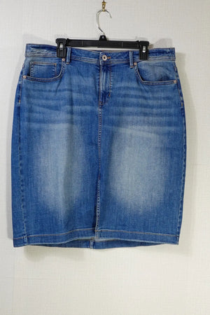 J. Jill, Skirt - Denim Pencil, L/XL (No Label)