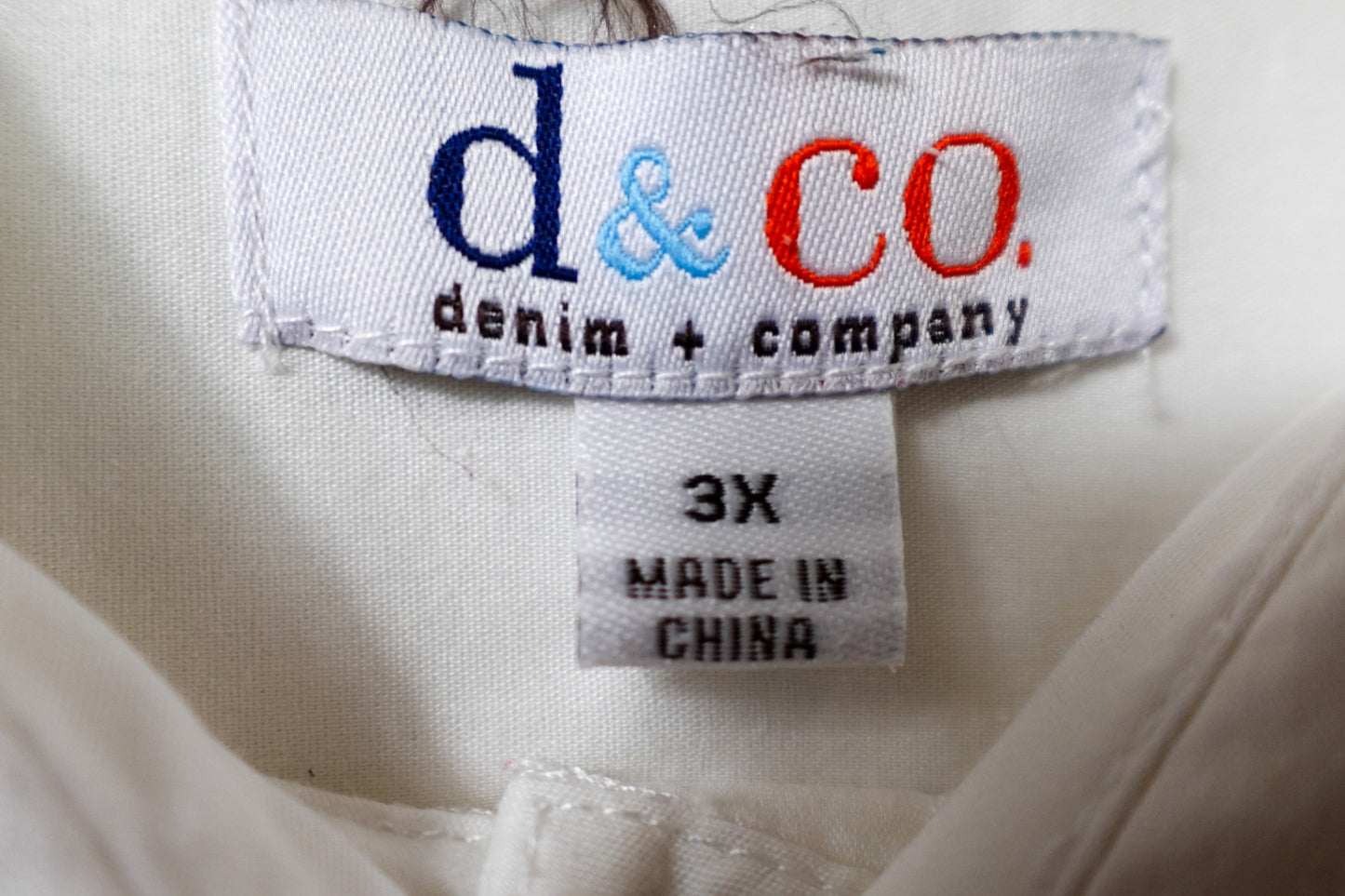 D&CO, Long Sleeves Top- Button Down, 3X