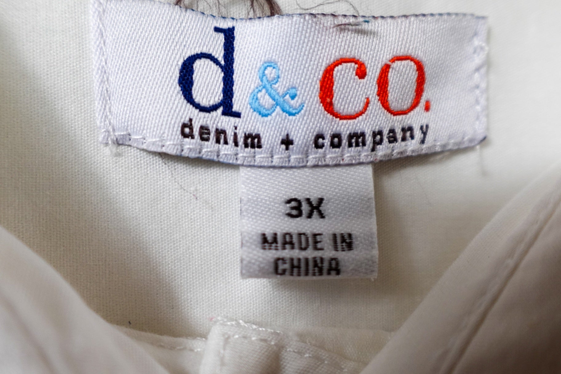 D&CO, Long Sleeves Top- Button Down, 3X
